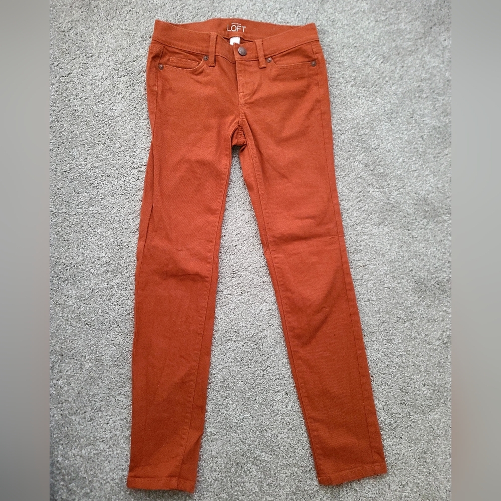 LOFT Terracotta Modern Skinny Jeans